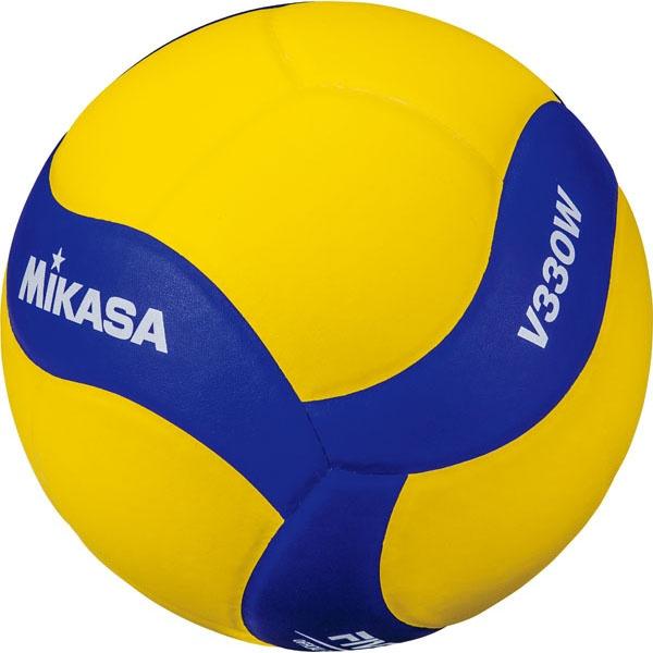 ◇◇ ＜ミカサ＞ MIKASA バレーボール V330W (ブルー／イエロー ...