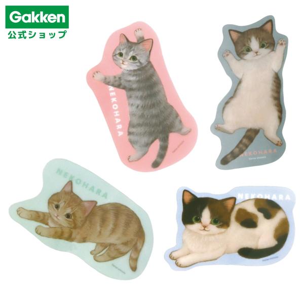 ねこハラとは？パソコンの上に乗る、ビデオ会議に乱入する、書類を落とすなど飼い主さんの仕事や家事を邪魔する行為のこと。いたずらなにゃんこが可愛い。ねこハラブックマーカー（ブルー）本を読むのを邪魔しているような、三毛猫の透明素材ブックマーカーで...