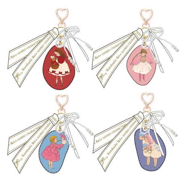 新商品 くらはしれい×サンリオキャラクターズ ダイカットチャーム  ハローキティ  マイメロディ  マロンクリーム リトルツインスターズ ニシオ 雑貨