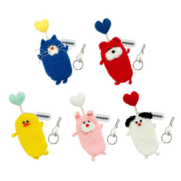 新商品 macaroni edge × mojojojo コラボ 毛糸 キーケース mojo 尾崎歩美 グッズ 文具 文房具 雑貨 マカロニ シンシア SiNCERE