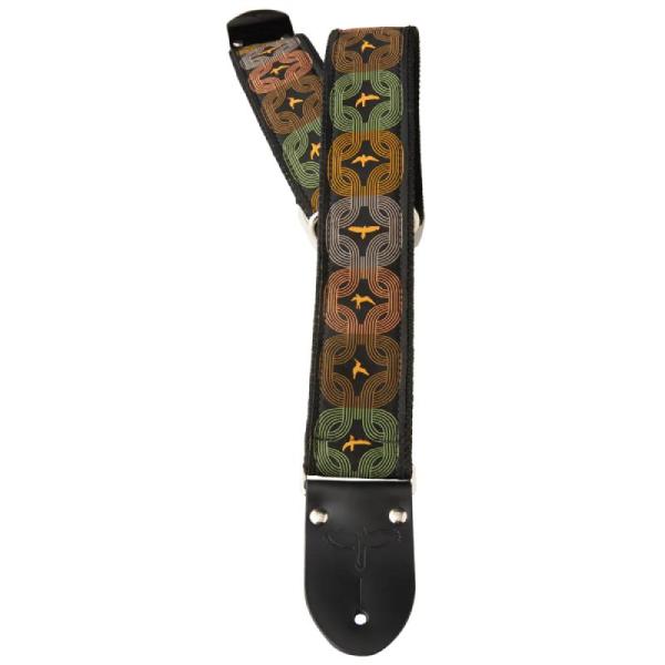 PRS 2” Deluxe Retro Strap, Custom Jacquard, Orange Birds ギター