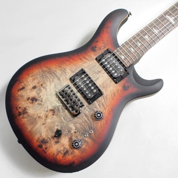 SE Custom 24-08 Poplar Burl Limited Edition Charcoal Cherry Midnight Burst