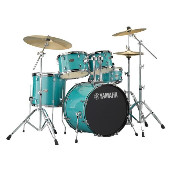 YAMAHA 20"バスドラム RYDEEN スタンダードセット RDP0F5STDTQG ターコイズグリッター〈ヤマハ〉【沖縄・東北・北海道・離島送料別途】