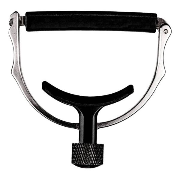 Ned Steinberger デザインによる新しい Cradle Capo は、Self-Centering デザインを採用したステンレス製のカポです。