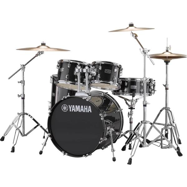 YAMAHA 20"バスドラム RYDEEN スタンダードセット RDP0F5STDBLG ブラックグリッター 〈ヤマハ〉【沖縄・東北・北海道・離島送料別途】