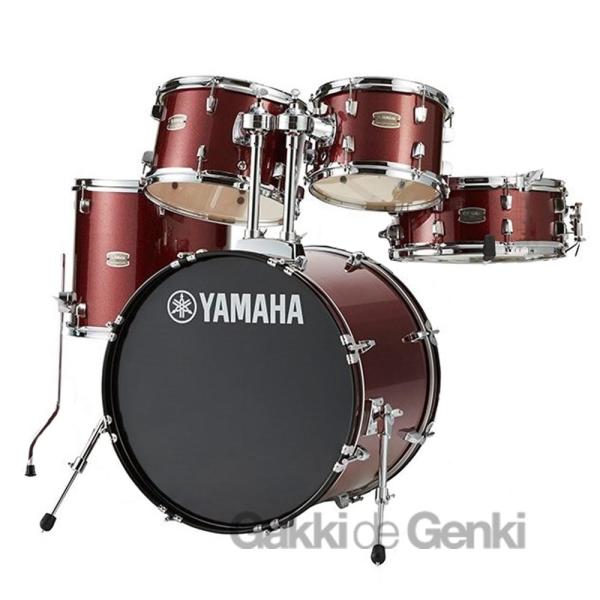YAMAHA 20"バスドラム RYDEEN シェルセット RDP0F5BGG バーガンディグリッター 〈ヤマハ〉【沖縄・東北・北海道・離島送料別途】