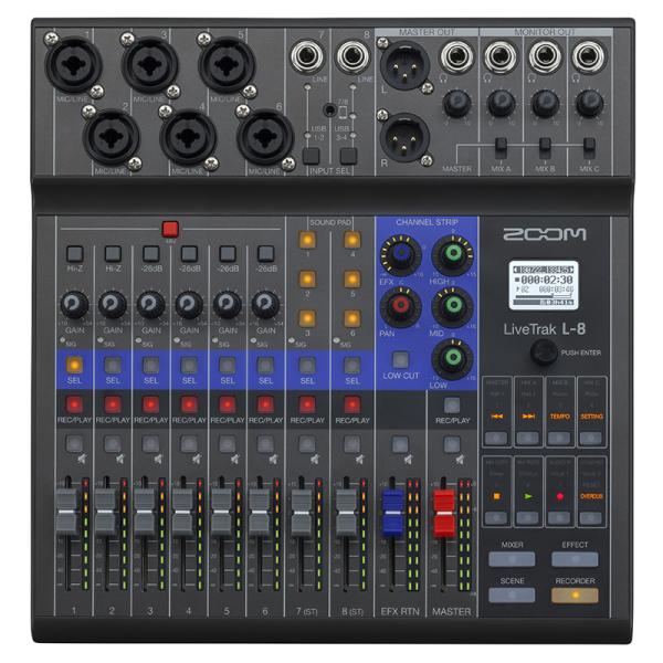 ZOOM LIVETRAK L-8  8-Track Live Mixer / Recorder ライブミキサー〈ズーム〉