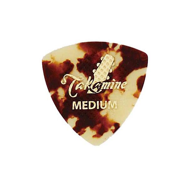 Takamine セルロイド P1T MEDIUM トライアングルピック 10枚セット (タカミネ)
