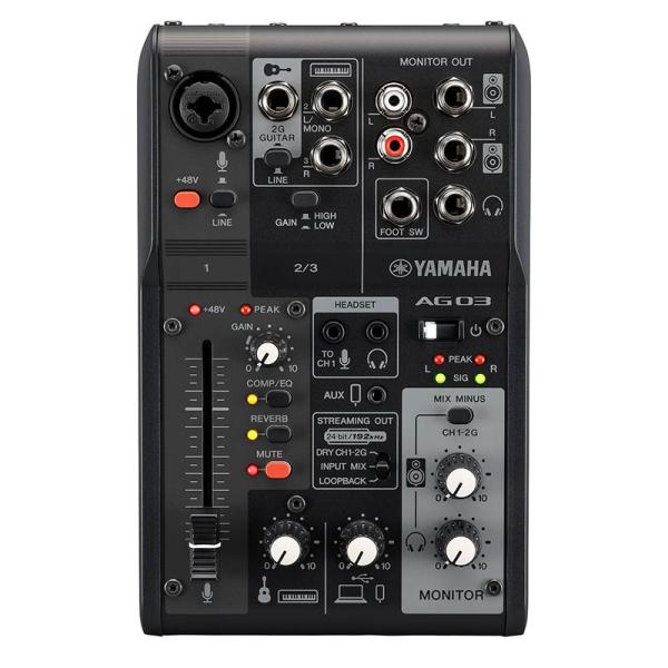 YAMAHA（ヤマハ） YAMAHA AG03MK2 B ブラック Live Streaming Mixer