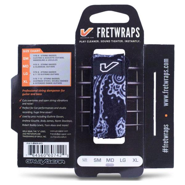 (未使用･未開封品)　Gruv Gear グルーブギア FretWraps FW1-BNR-MD フレットラップス 6k88evb GRUVGEAR FretWraps Bandana FW1-BNB-SM スモール フレットラップ