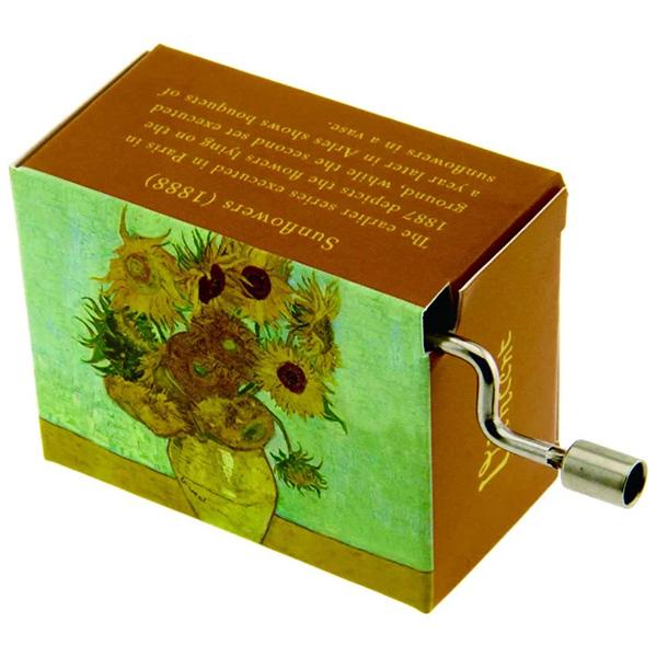 手回しオルゴール曲：ヴィヴァルディ 四季より「春」(La Primavera - Spring)箱サイズ：6 × 4.5 × 3 cm、ハンドル長さ：2cmドイツ製