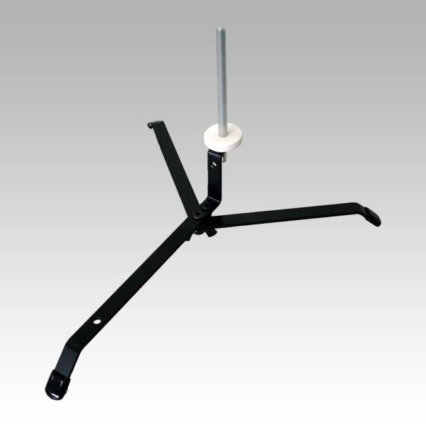 9118-R　アイダ　ピッコロスタンド　【楽器接触部】φ5丸棒にレジン製ホース使用。耐熱・耐油性があり、キーオイル等によるホースのベタつきがありませんから楽器本体に影響を及ぼしません。【商品構成】スタンドピン9118P×1スタンドベース90...