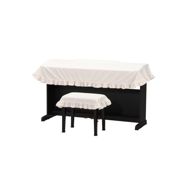 デジタルピアノカバー　製品サイズ：約186×86cm間口135〜145ｃｍまで天板奥行き+傾斜の合計：〜65cmまでのサイズに対応■品質/ポリエステル100％■カラー／エンジ■生地／ニット系椅子サイズは間口〜58cm未満×奥行き〜38cm未...