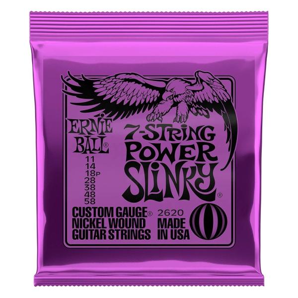 *yERNIE BALLiA[j[{[j GLM^[zM^[ 7 p[ (11-58) 2620 7String Power Slinky