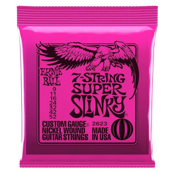 y[ցEszyERNIE BALLiA[j[{[j GLM^[zM^[ 7 X[p[ (09-52) 2623 7String Super Slinky