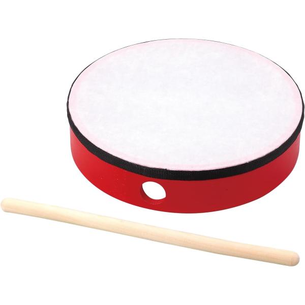 木製の胴体とバチで、響きの良い本格的な太鼓音が楽しめます。お祭り気分を盛り上げる音と見た目で、子どもも大満足です。丈夫なつくりで、繰り返しの演奏にも安心して使えます。さらに本格的、木製バチ付きで音が良い！【セット内容】太鼓×1、木製バチ×1...