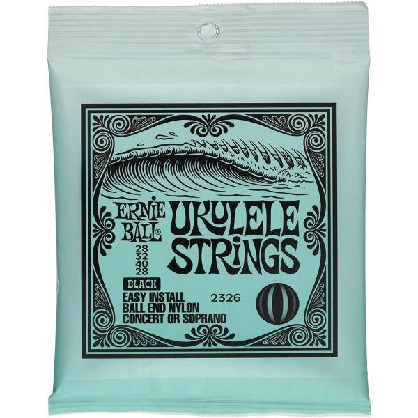 ゲージ: 028,032, 040,028100%ナイロン・モノ・フィラメント製のウクレレ弦弦交換が素早く簡単に行える、アーニーボール独自のボールエンド構造パーカッシブなアタックとスムースかつリッチなトーンを提供カラー:ブラック
