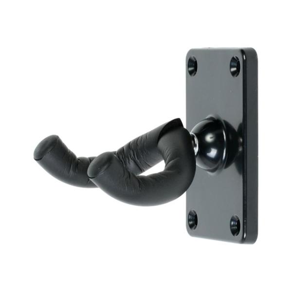 ギターを壁に掛けることができるギターハンガー。ギター接地面はクッション性抜群のウレタン素材。プレート部分は優れた耐久性と光沢感のある美しい見た目を併せ持つABS樹脂。 取り付けネジ付き。※ラッカー仕上げ等のギターを長時間使用されますと、塗装...