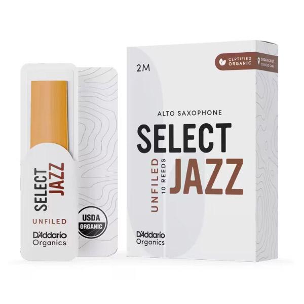 【パッケージを折りたたんでメール便】【D'Addario WoodWinds】【アルトサックス用リード】SELECT JAZZ UNFILED ORRS10ASX2M [硬さ:2M] 10枚入り