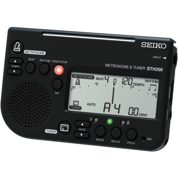他サイト： 【送料無料・ゆうパケット便】SEIKO メトロノーム&amp;チューナー STH200BK ブラックの商品画像
