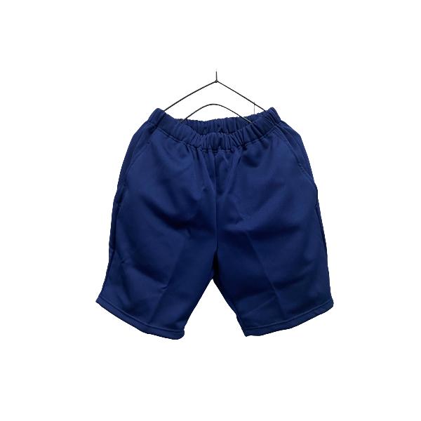 KANKOのクォーターパンツ左右にポケット付き。タグに名前が記入できます。生産地：日本素材：ポリエステル95％・綿5％カラー：濃紺（JP2438N）サイズ（身長／ウエスト）SS（身長：155〜165　ウエスト：66〜74）Ｓ（身長：160〜...