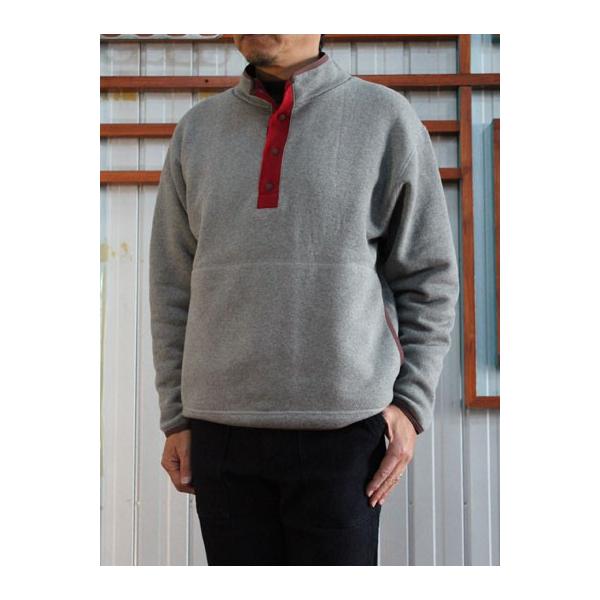 Localina Meriyasu ロカリナメリヤス 特殊起毛 スナッププルオーバージャケット Gray Buyee Buyee Japanese Proxy Service Buy From Japan Bot Online