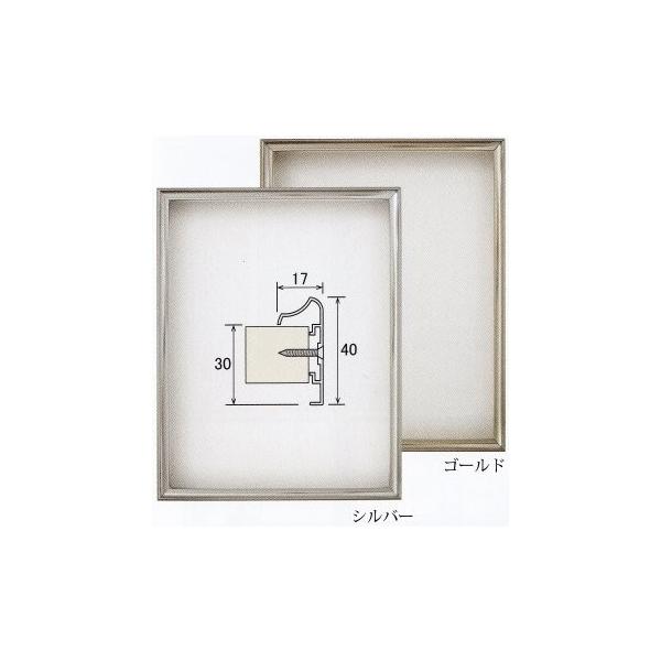 アルミ製仮縁 185 F6（吊り金具1組(2個)、紐付き） : 額縁のミサキヤ