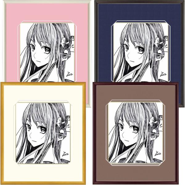 端まで見せるデザインマット仕様 保存額装特化色紙額 6700N UV