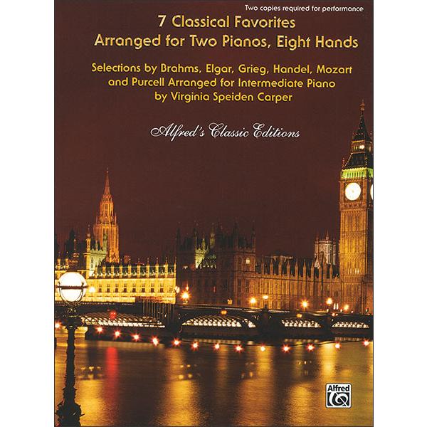 楽譜　2台8手のための7つの人気クラシック曲集（32433／2台ピアノ8手／輸入楽譜（T））