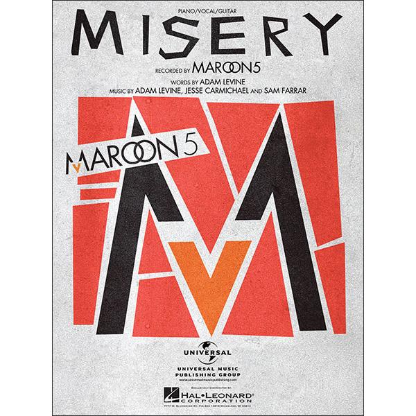 楽譜 マルーン5/ミザリー(【896973】/00354111/ピアノ・ヴォーカル・ギター譜/輸入楽譜(T))