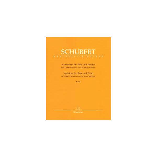 楽譜　シューベルト／「しぼめる花」による序奏と変奏 Op.160（D.802）(BA5641／フルートとピアノ／輸入楽譜（T）)