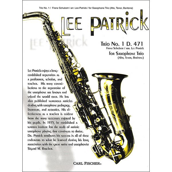 楽譜 シューベルト／トリオ 第1番 D. 471 【サックス三重奏】（W2548