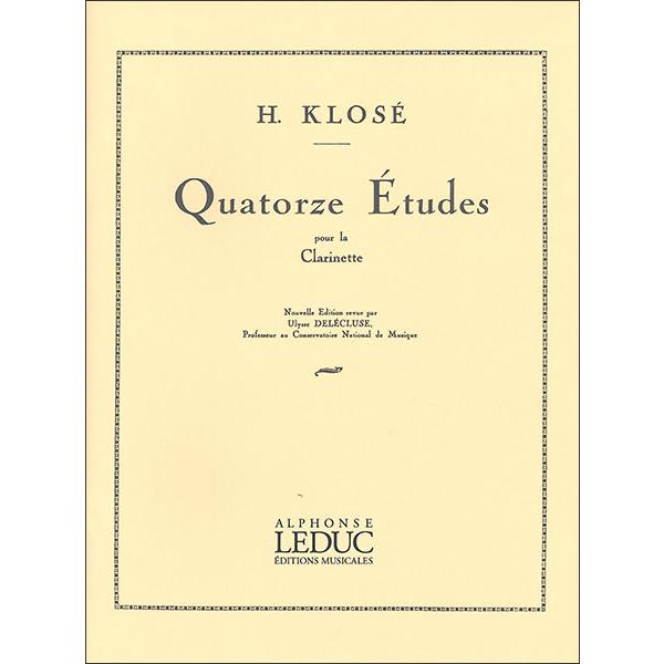 楽譜 クローゼ／14の練習曲 【Clarinet】(【1030446】／AL20957