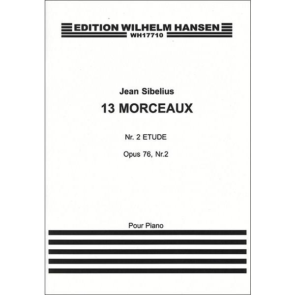 楽譜 シベリウス/練習曲 (13の小品 作品76 第2番) 【ピアノ