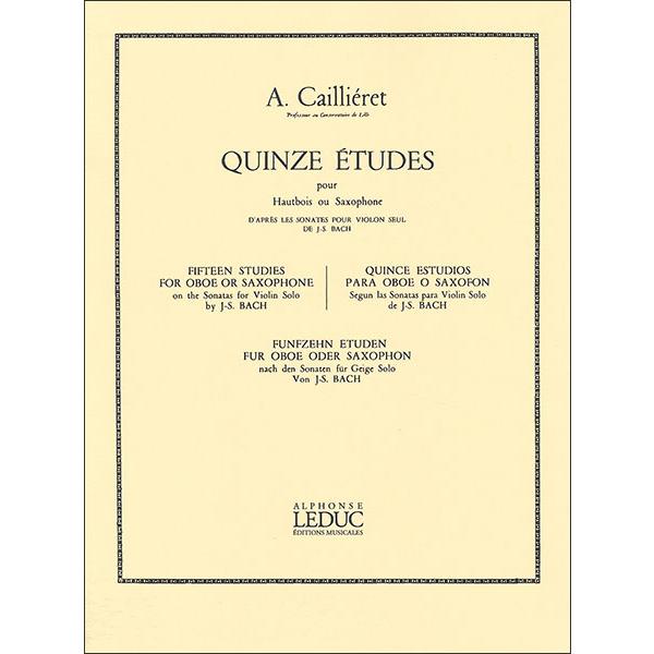 楽譜 カイエレ／15の練習曲 (J.S. バッハの「無伴奏ヴァイオリン