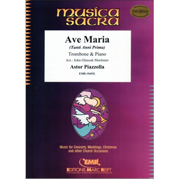 楽譜　ピアソラ／アヴェ・マリア (タンティ・アンニ・プリマ) 【Trombone＆Piano】(【2173822】／EMR19493L／トロンボーン＆ピアノ／輸入楽譜（T）)