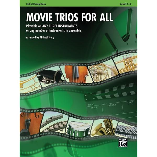 楽譜 【取寄品】【取寄時、納期1週間〜10日】輸入 映画音楽 三重奏曲集 （Ｃｅｌｌｏ／Ｓｔｒｉｎｇ Ｂａｓｓ） Movie Trios for All Cello/Bass【ネコポスは送