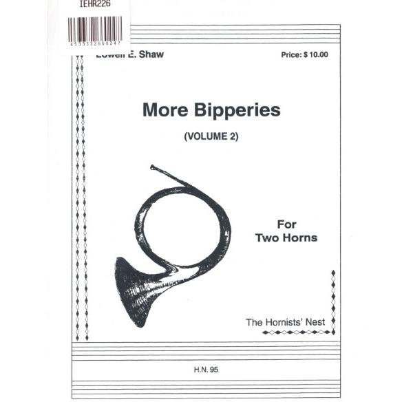 （株）ミュージックエイト 【IEHR226】【収録曲】ＩＥＨＲ２２６ 輸入 モア・ビッパリーズ・Vol.2（ローウェル・ショー） （ホルンニ重奏）【MoreBipperiesVol.2】