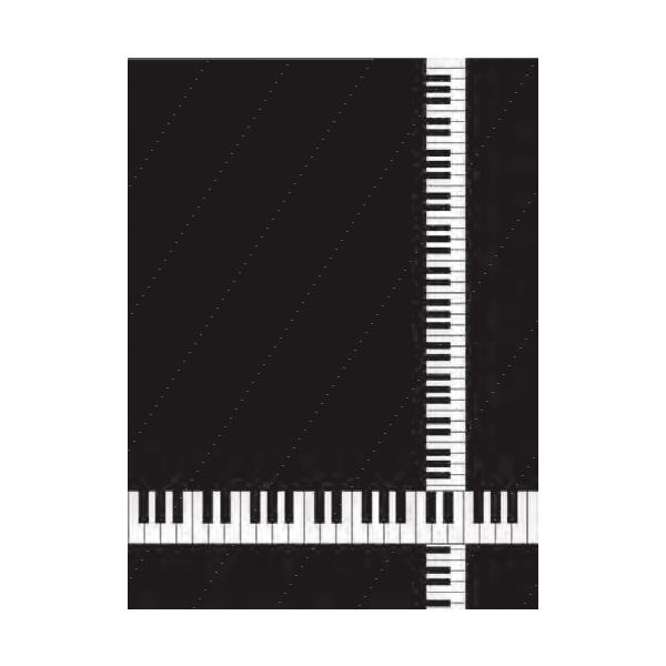 【取寄品】【取寄時、納期1週間〜10日】Ａ５罫線ノート 鍵盤