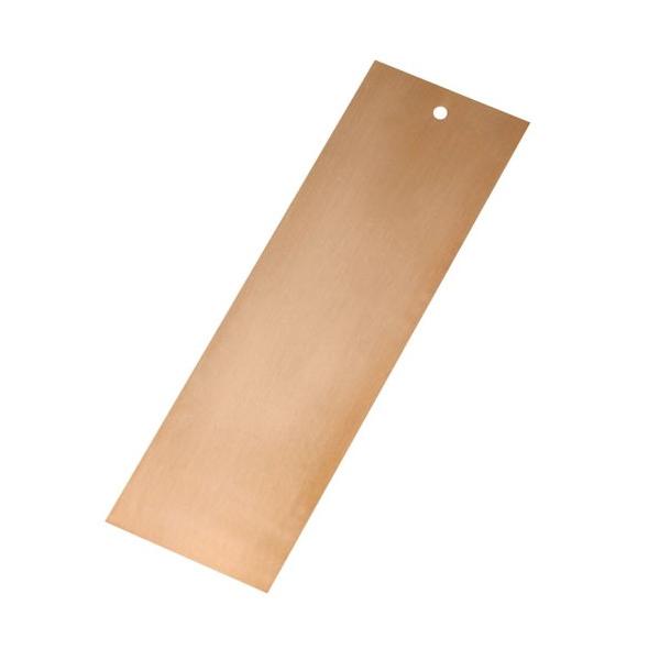 実験用金属板　材質：燐青銅板  （穴あき） 規格：45×150mm　穴あき（φ3mm）　枚数：10枚