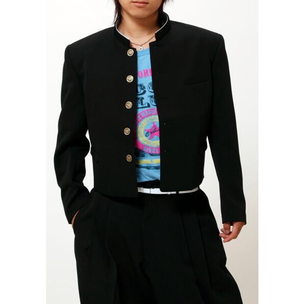 短ラン 学生服 仏恥義理丈52cm ｍ ２ｃｍ上りｖラインシルエット 2357 学生専科エース 通販 Yahoo ショッピング