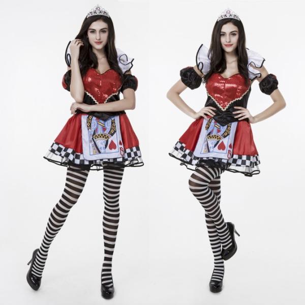 ハロウィン 不思議の国のアリス 正規逆輸入品 ハートの女王様 トランプ Ps2421 衣装ps2421 コスプレ