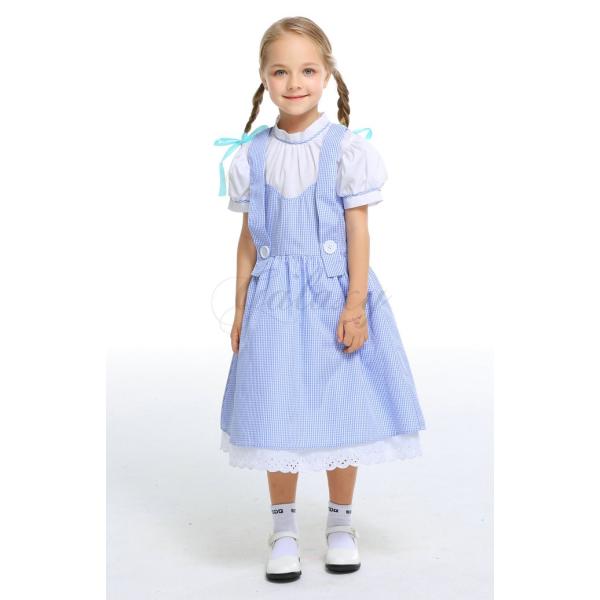 ハロウィン 売り込み ドロシー風 オズの魔法使い Dorothy 童話 S Xl ワンピース キッズ コスプレ衣装 Ps3413 子供用