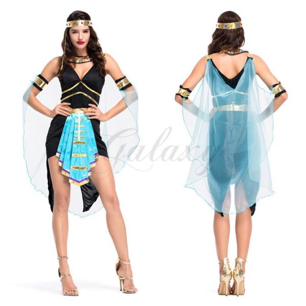 ハロウィン 民族衣装 ギリシャ エジプト エジプシャン 神話 女神 女王 クレオパトラ コスプレ衣装 Ps3431 Ps3431 Con Imedia