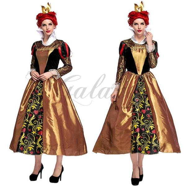 ハロウィン 不思議の国のアリス ハートの女王様 トランプガール 童話 Ps3556 豪華な M ワンピース L コスプレ衣装