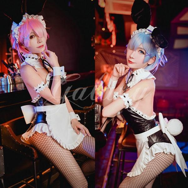 Re ゼロから始める異世界生活 レゼロ 世界の人気ブランド レム ラム バニーガール Wow455 コスプレ衣装