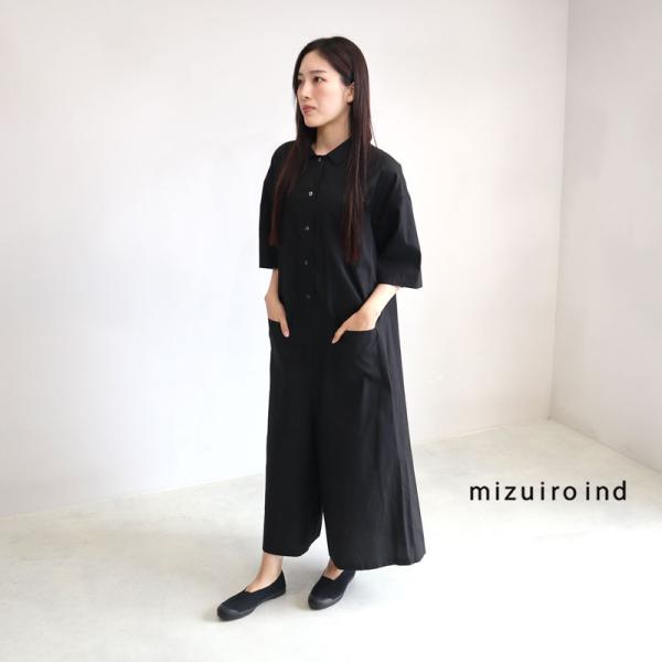 にゃん　mizuiro ind チェックオールインワン mizuiroind ミズイロインド チェック オールインワン mizuiro