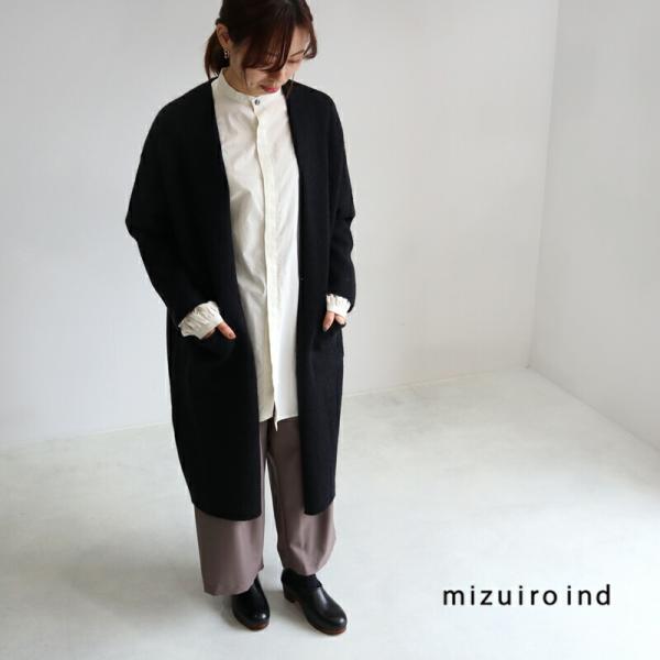 人気が高い ミズイロインド ボリュームリブカーディガン／コーディガン