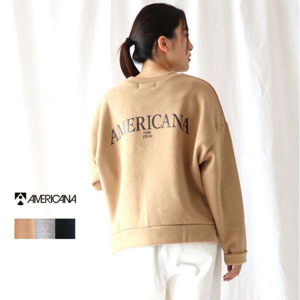 pukupuku Americanaアメリカーナ両サイドポケットスウェット 楽天市場】Americana アメリカーナ カレッジロゴワイドプル