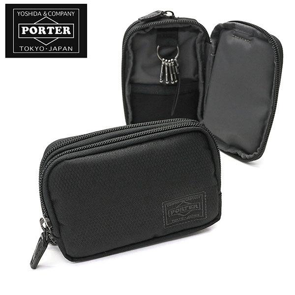 PORTER DILL KEY & CARD CASE 653-09112 Black FROM JAPAN NEW. 